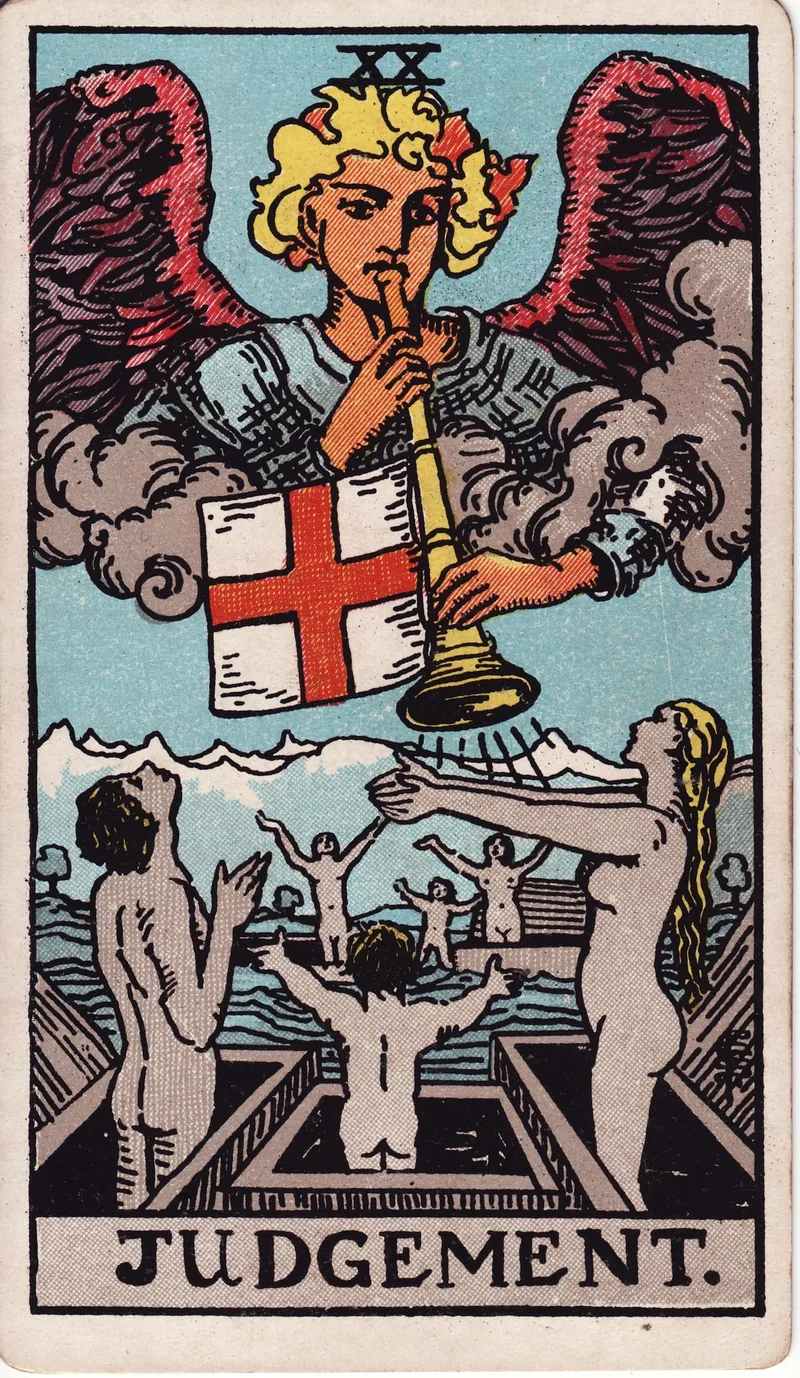 Hình lá bài Phán Xét (Judgement) — Ẩn chính · số 20